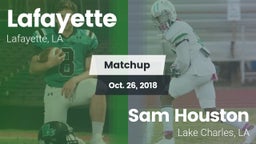 Matchup: Lafayette High vs. Sam Houston  2018