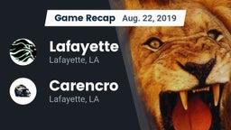 Recap: Lafayette  vs. Carencro  2019