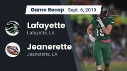 Recap: Lafayette  vs. Jeanerette  2019