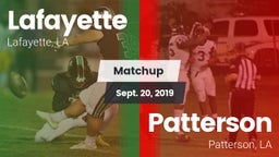 Matchup: Lafayette High vs. Patterson  2019