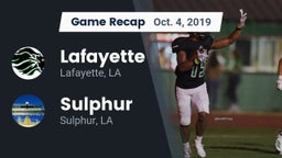 Recap: Lafayette  vs. Sulphur  2019