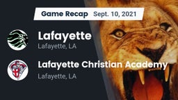 Recap: Lafayette  vs. Lafayette Christian Academy  2021
