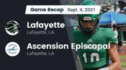 Recap: Lafayette  vs. Ascension Episcopal  2021