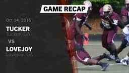 Recap: Tucker  vs. Lovejoy  2016