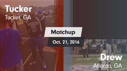 Matchup: Tucker  vs. Drew  2016