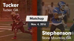 Matchup: Tucker  vs. Stephenson  2016