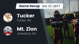 Recap: Tucker  vs. Mt. Zion  2017