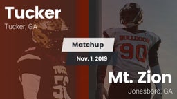 Matchup: Tucker  vs. Mt. Zion  2019