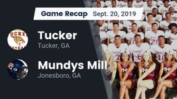 Recap: Tucker  vs. Mundys Mill  2019