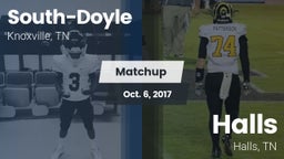 Matchup: South-Doyle High vs. Halls  2017