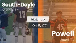 Matchup: South-Doyle High vs. Powell  2017