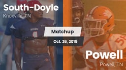 Matchup: South-Doyle High vs. Powell  2018