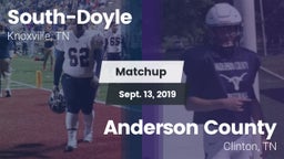 Matchup: South-Doyle High vs. Anderson County  2019