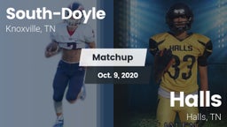 Matchup: South-Doyle High vs. Halls  2020