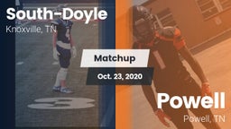 Matchup: South-Doyle High vs. Powell  2020