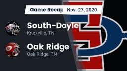 Recap: South-Doyle  vs. Oak Ridge  2020