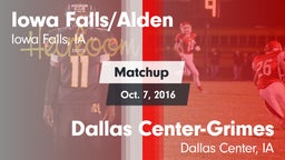 Matchup: Iowa Falls/Alde vs. Dallas Center-Grimes  2016