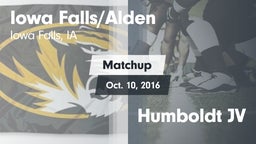 Matchup: Iowa Falls/Alde vs. Humboldt JV 2016