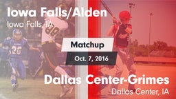 Matchup: Iowa Falls/Alde vs. Dallas Center-Grimes  2016