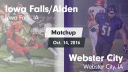 Matchup: Iowa Falls/Alde vs. Webster City  2016