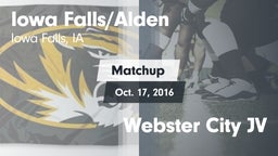 Matchup: Iowa Falls/Alde vs. Webster City JV 2016
