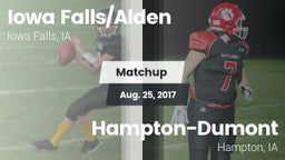 Matchup: Iowa Falls/Alde vs. Hampton-Dumont  2017