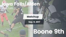 Matchup: Iowa Falls/Alde vs. Boone 9th 2017