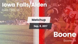 Matchup: Iowa Falls/Alde vs. Boone  2017
