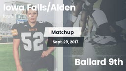 Matchup: Iowa Falls/Alde vs. Ballard  9th 2017