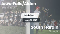 Matchup: Iowa Falls/Alde vs. South Hardin  2018