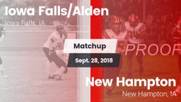 Matchup: Iowa Falls/Alde vs. New Hampton  2018