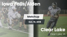 Matchup: Iowa Falls/Alde vs. Clear Lake  2018