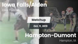 Matchup: Iowa Falls/Alde vs. Hampton-Dumont  2019