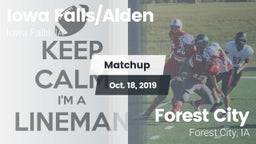 Matchup: Iowa Falls/Alde vs. Forest City  2019