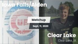 Matchup: Iowa Falls/Alde vs. Clear Lake  2020