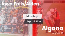 Matchup: Iowa Falls/Alde vs. Algona  2020