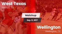 Matchup: West Texas High vs. Wellington  2017