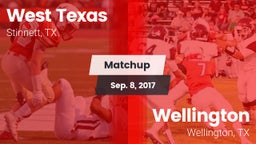 Matchup: West Texas High vs. Wellington  2016
