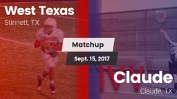 Matchup: West Texas High vs. Claude  2016