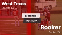 Matchup: West Texas High vs. Booker  2017