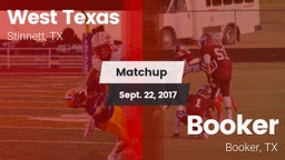 Matchup: West Texas High vs. Booker  2016