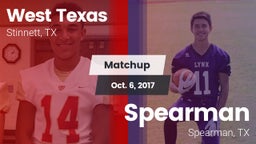 Matchup: West Texas High vs. Spearman  2017