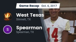 Recap: West Texas  vs. Spearman  2017
