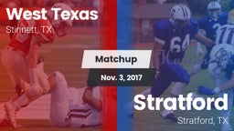Matchup: West Texas High vs. Stratford  2017