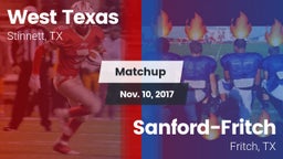 Matchup: West Texas High vs. Sanford-Fritch  2016