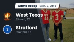 Recap: West Texas  vs. Stratford  2018