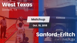 Matchup: West Texas High vs. Sanford-Fritch  2018