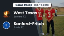 Recap: West Texas  vs. Sanford-Fritch  2018