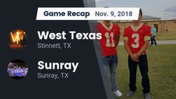 Recap: West Texas  vs. Sunray  2018
