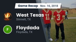 Recap: West Texas  vs. Floydada  2018